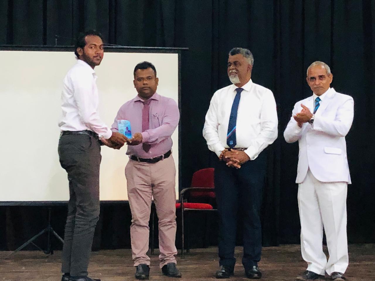 Prize giving moment